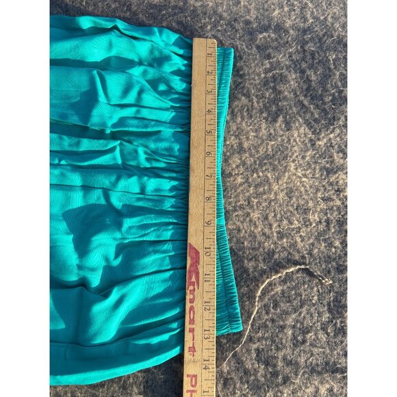 Blue Sky Handcrafted Bali 2Pc Turquoise Embroidered Lace Top Maxi Skirt Set Vtg - Picture 10 of 11